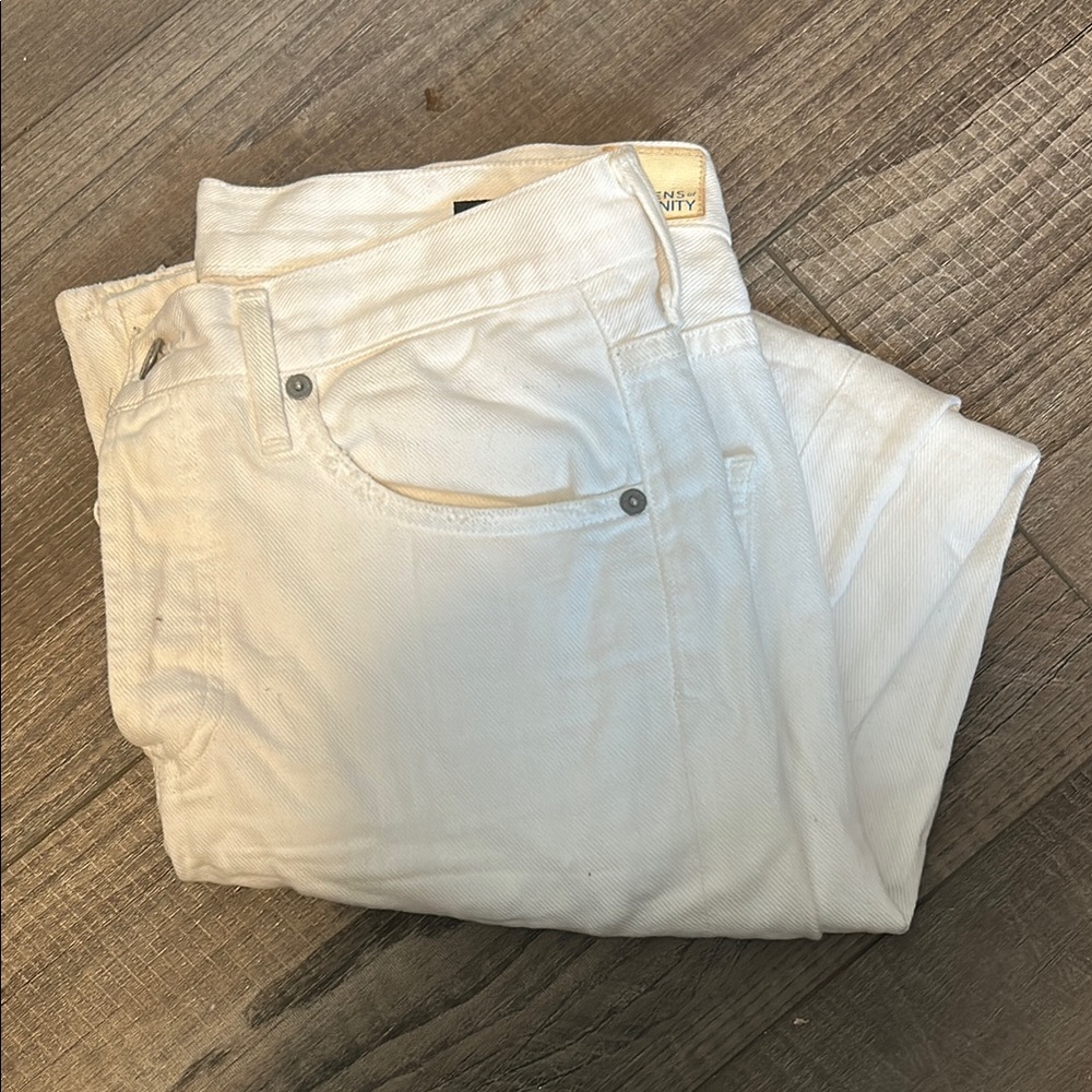Citizens Of Humanity White Corey Slouchy Slim Jeans